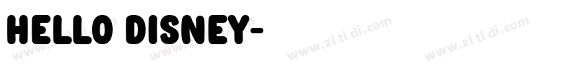 Hello Disney字体转换